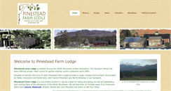 Desktop Screenshot of pinesteadfarmlodge.com